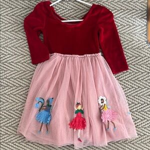 Mini Boden Red and Pink Dance Costume